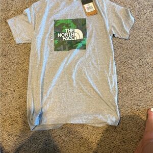 The North Face Gray Short Sleeve Tee with Logo